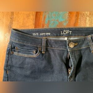 LOFT Women's Ankle Jeans - Deep Blue